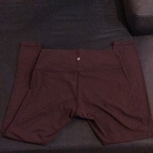 Lululemon size 12 Wunder Under High-Rise Tight 28" *Brushed Full-On Luxtreme
